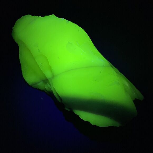 Burmese Pink Art Glass Cullet Uranium Glowing Layered Slag Glass‎ #4GX262 - Picture 5 of 13